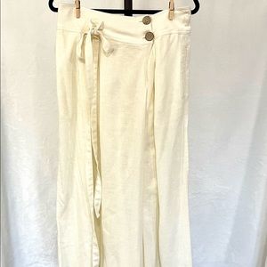 Free People Wide Leg Linen Pants